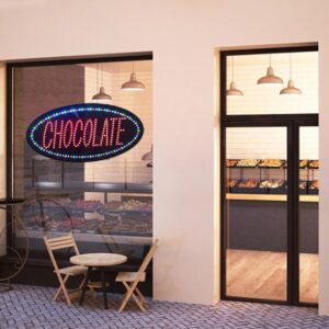 Chocolate LED Sign, 19″×9.5″