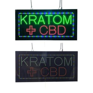 LED Kratom CBD Sign, 24″×12″