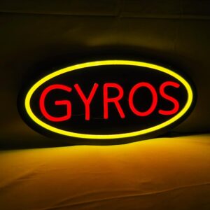 LED GYROS Neon Sign, 16″×8″