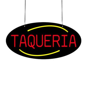 LED Taqueria Neon Sign, 20″×10″