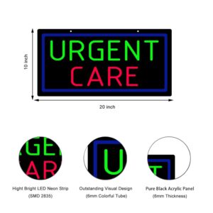 LED Urgent Care Neon Sign, 20″×10″